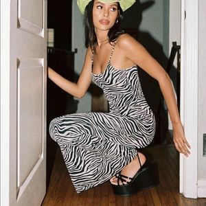 Princess Polly zebra dress